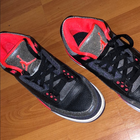 Nike Air Jordan 3 Retro "Crimson" Size 7 - Picture 1 of 2